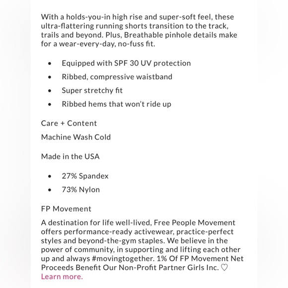 Free People Good Karma Running Shorts - Picture 7 of 7